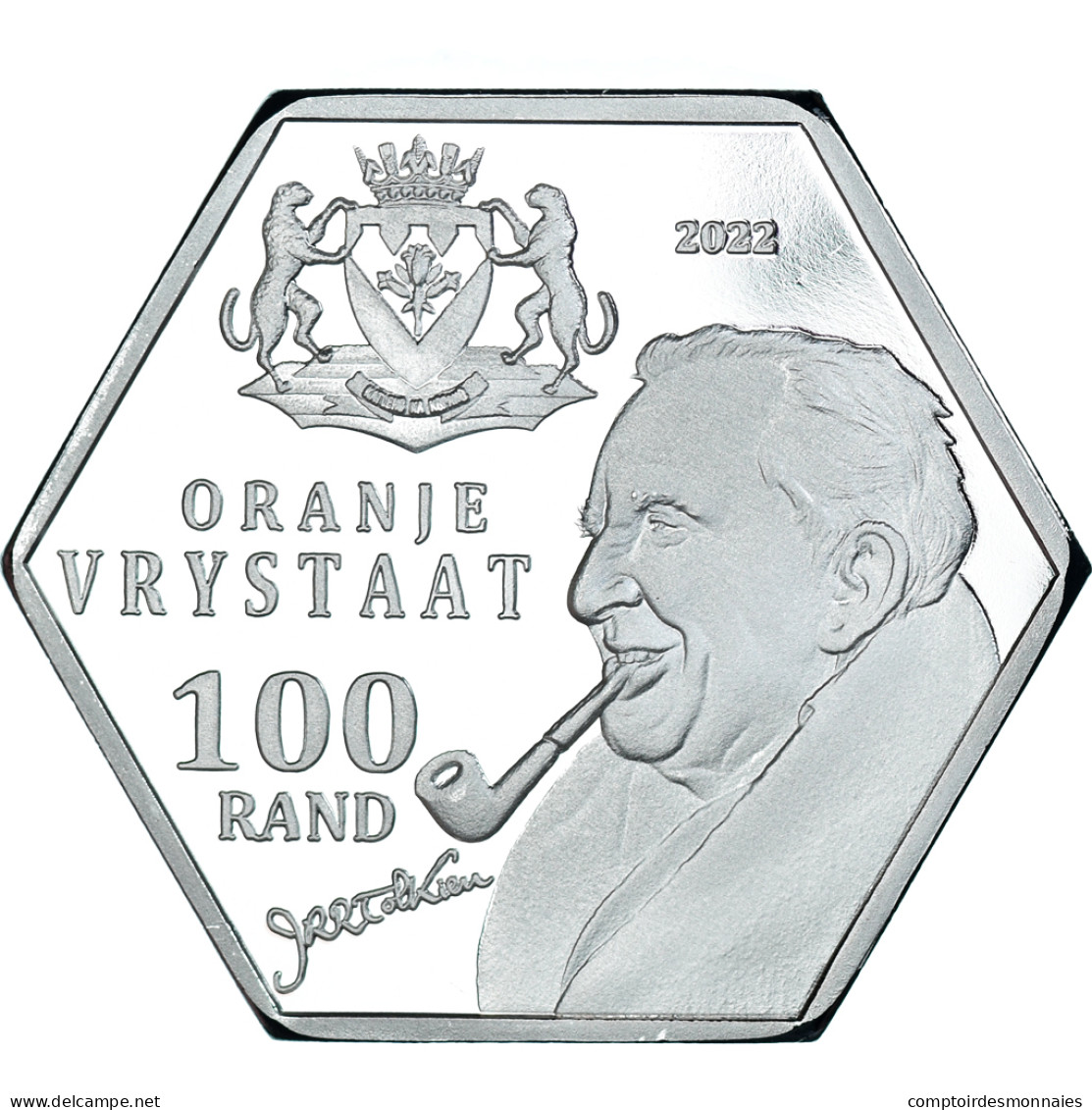 Monnaie, Afrique Du Sud, 100 Rand, 2022, Orange Free State.BE, FDC, Silver Clad - Afrique Du Sud