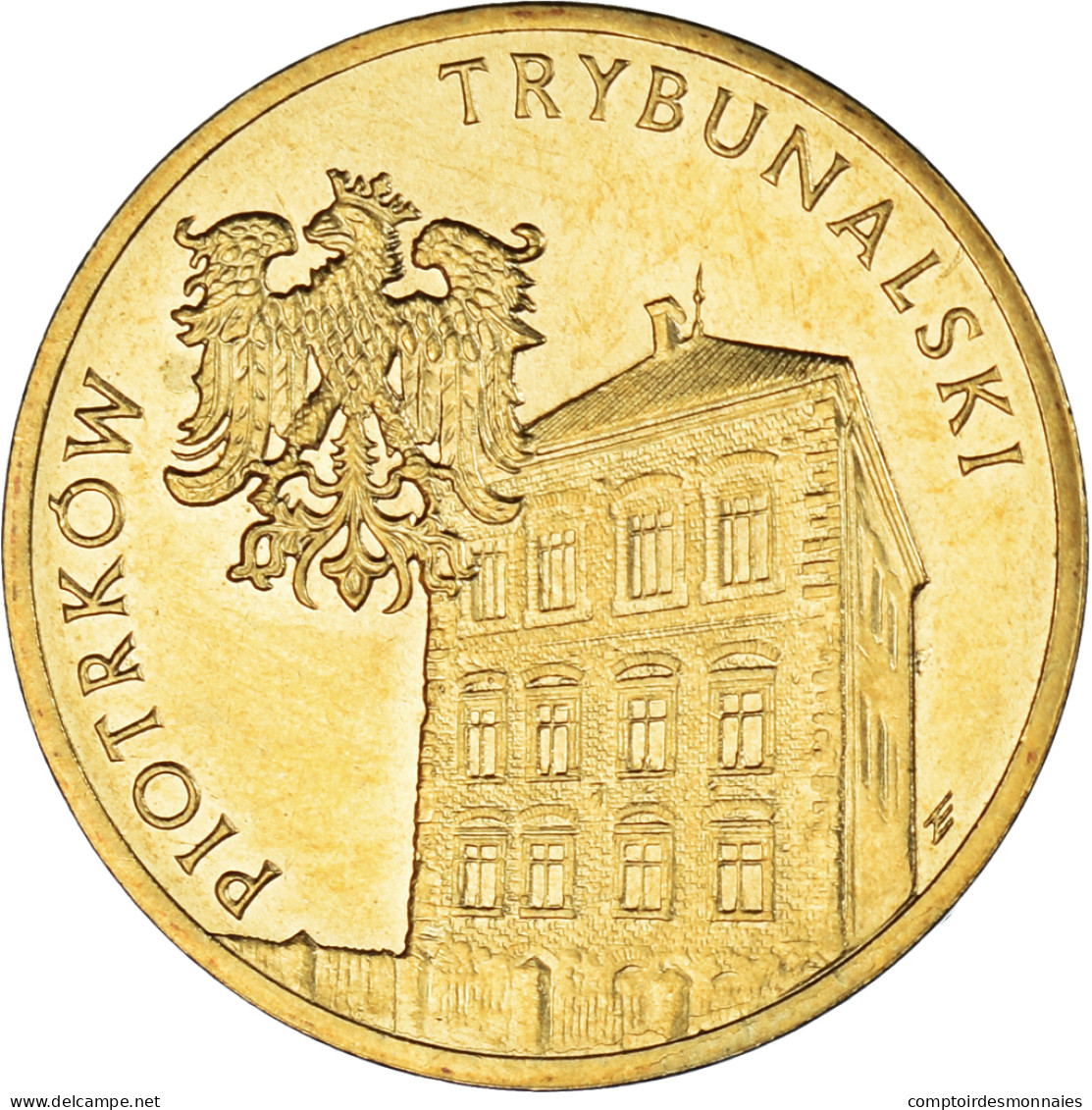 Monnaie, Pologne, 2 Zlote, 2008, Warsaw, Piotrkow Trybunalski, SPL, Laiton - Pologne