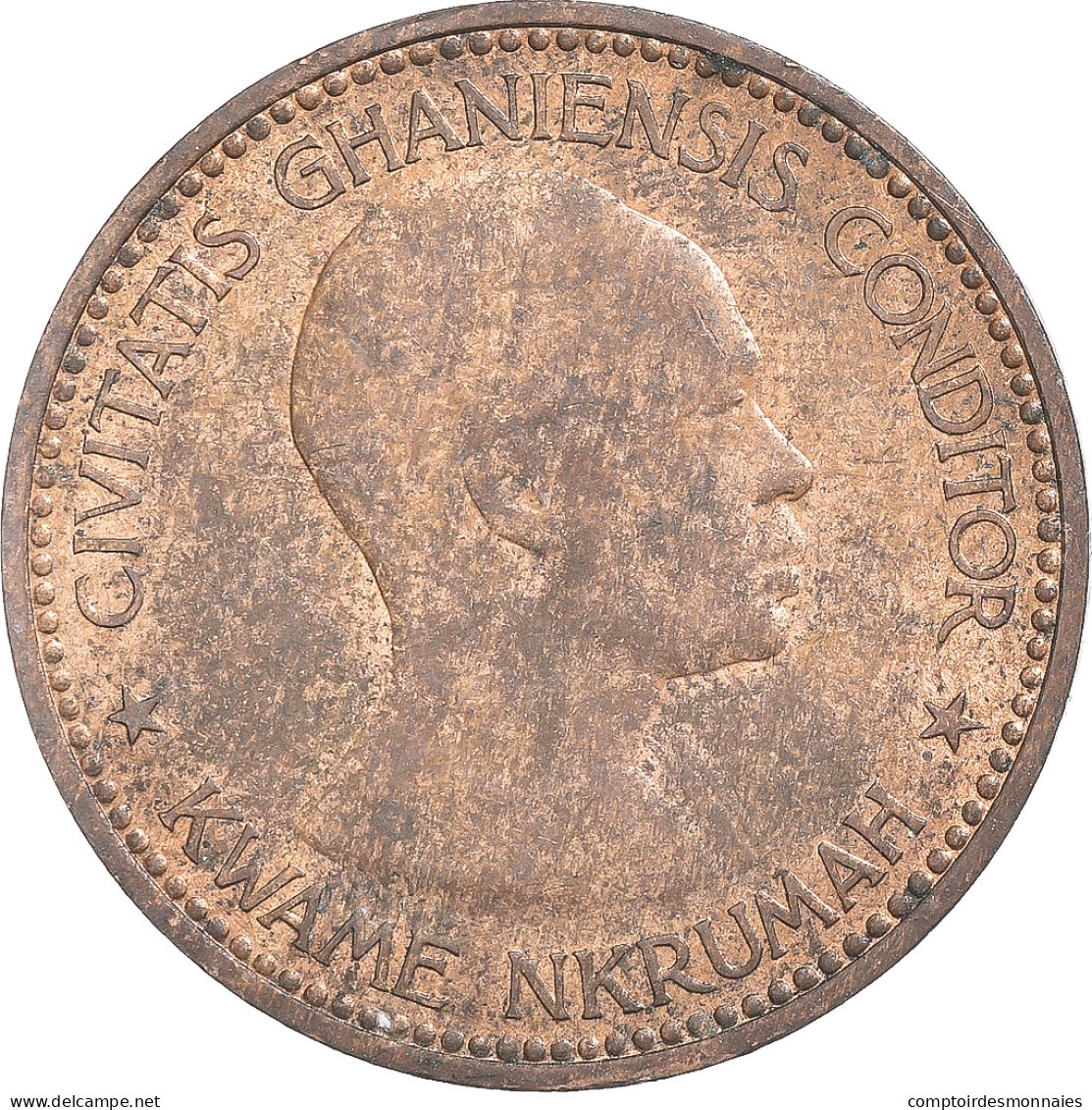 Monnaie, Ghana, Penny, 1958, TB, Bronze - Ghana