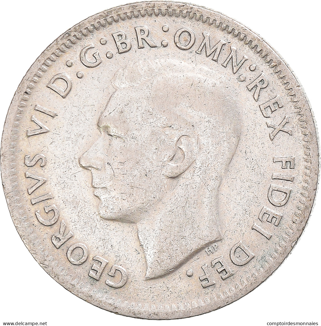 Monnaie, Australie, George VI, Shilling, 1952, TB, Argent - Shilling