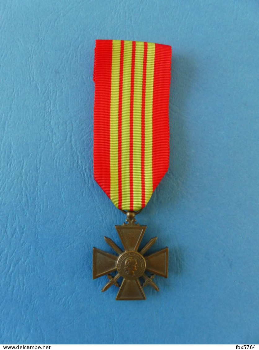 WW2 / MEDAILLE / CROIX DE GUERRE 1939 / DECORATION / ORIGINALE - Frankreich