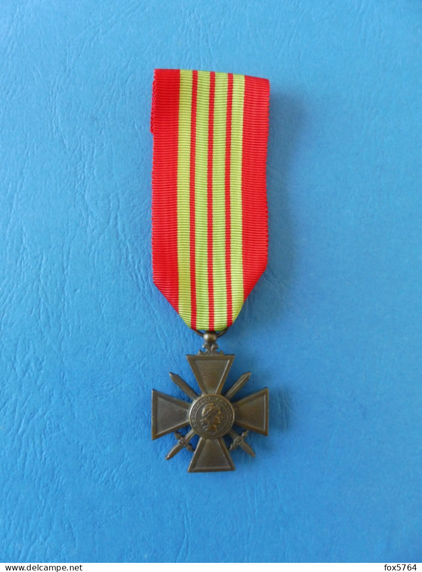 WW2 / MEDAILLE / CROIX DE GUERRE 1939 / DECORATION / ORIGINALE - Francia