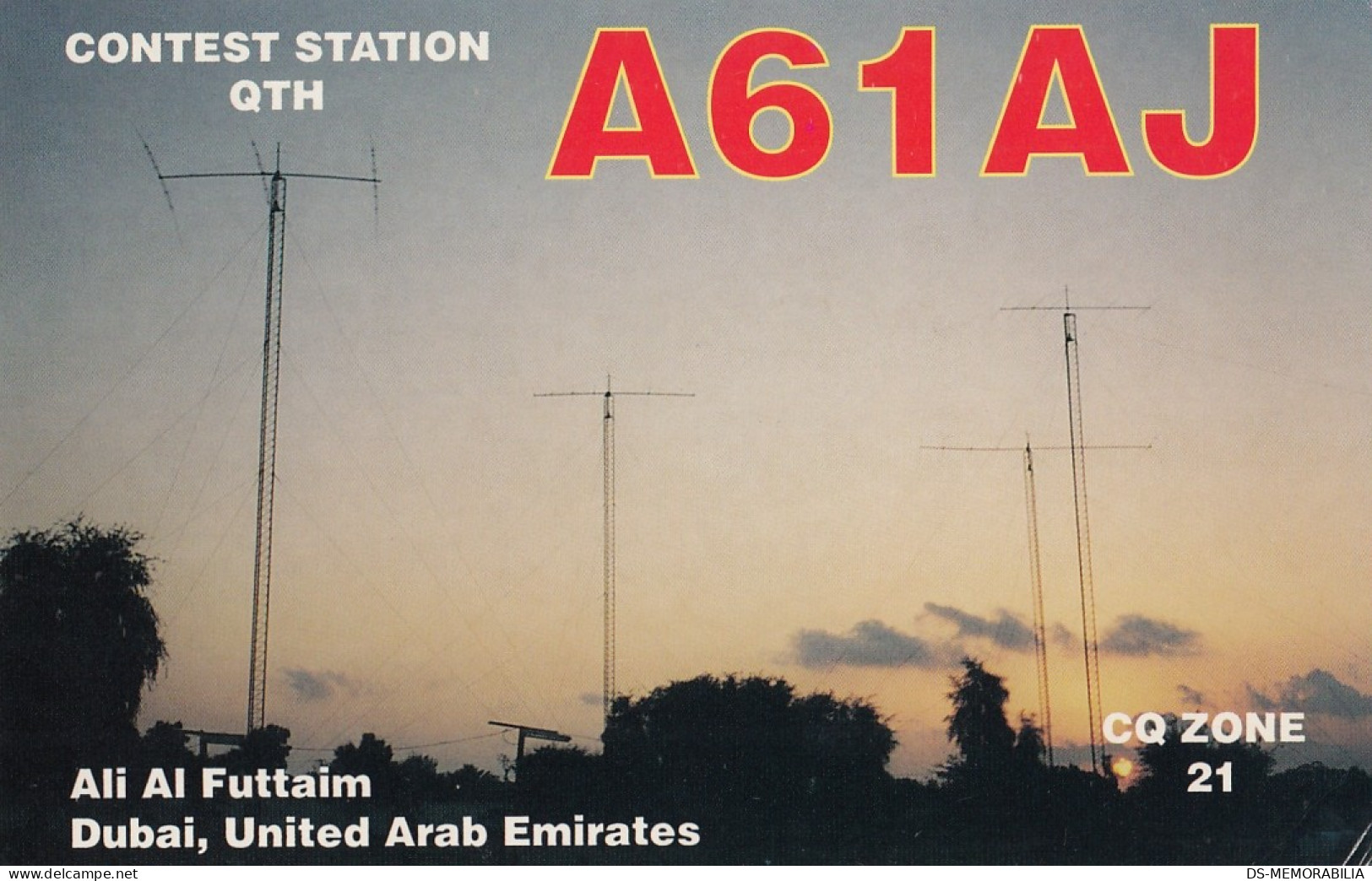 UAE United Arab Emirates - Dubai - Radio Amateur Postcard - United Arab Emirates