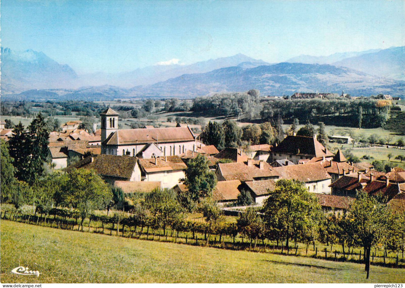 38 - Barraux - Vue Générale - Au Fond, Le Mont Blanc - Barraux