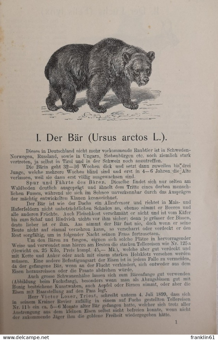 Anleitung Zum Fangen Des Raubzeuges. - Sonstige & Ohne Zuordnung