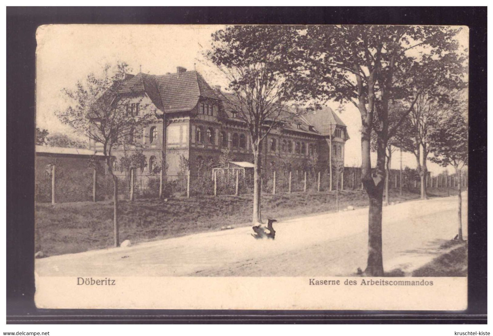 Dt- Reich (021628) Propaganda WK I Döbritz, Kaserne Des Arbeitscommandos, Gelaufen 24.2.1915 Mit Feldpost - Dallgow-Döberitz