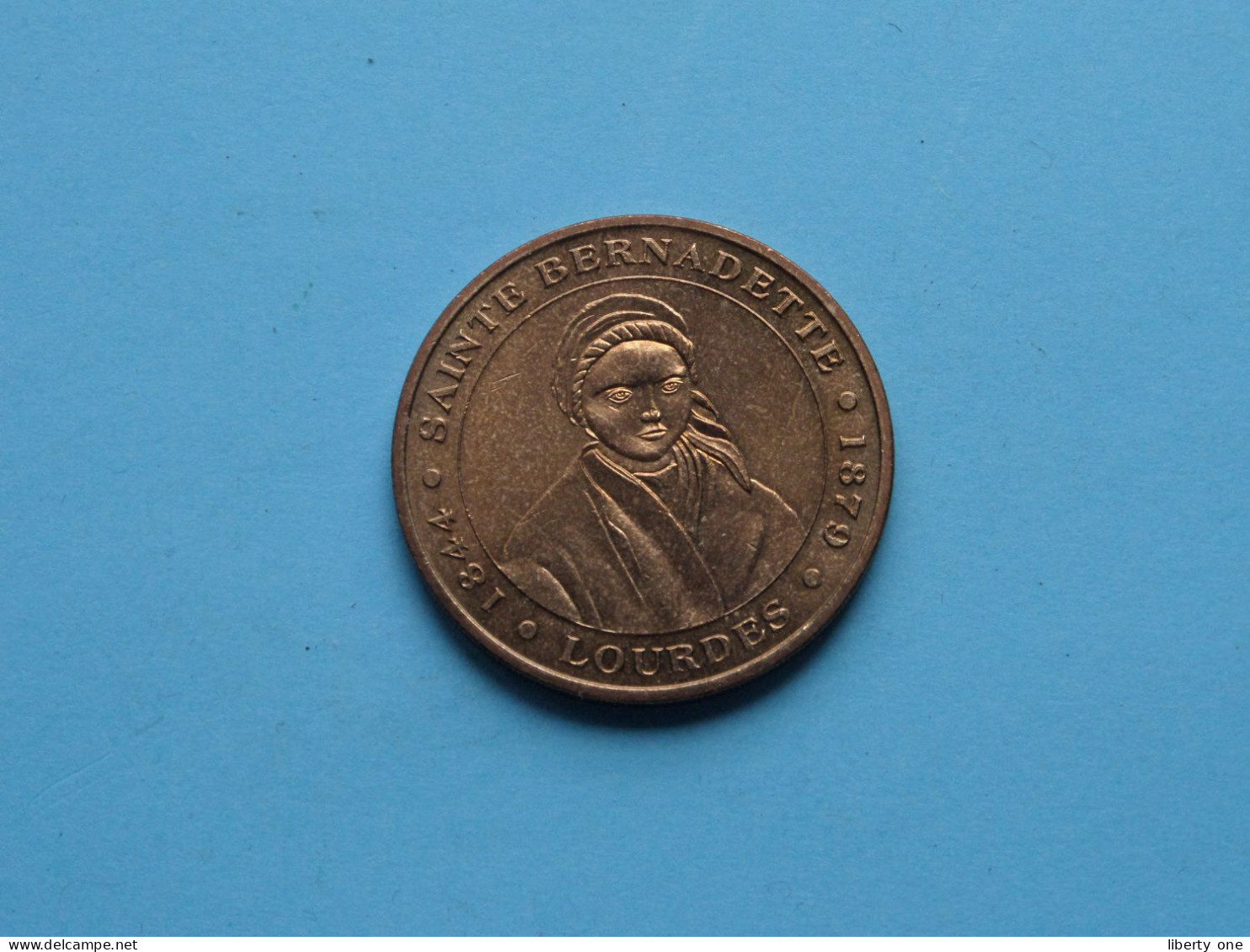 NOTRE-DAME DE LOURDES - SAINTE BERNADETTE 1844-1879 Lourdes ( Voir / See > Scans ) 34 Mm. ! - Souvenirmunten (elongated Coins)