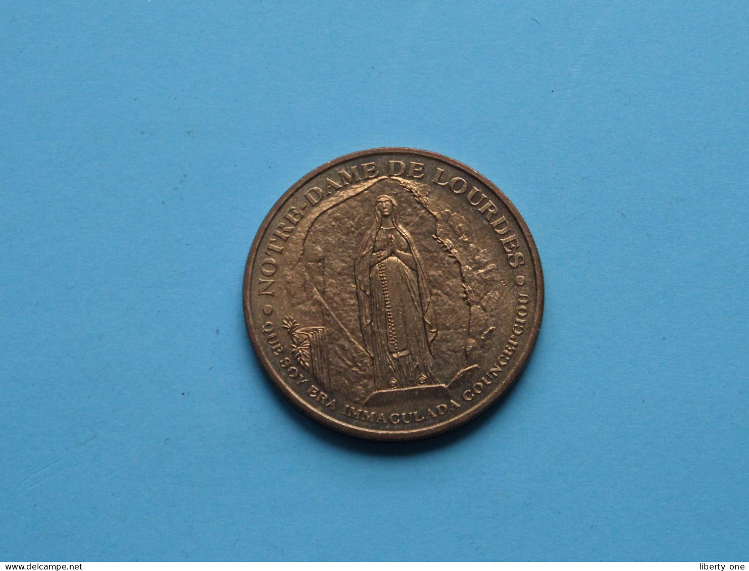 NOTRE-DAME DE LOURDES - SAINTE BERNADETTE 1844-1879 Lourdes ( Voir / See > Scans ) 34 Mm. ! - Souvenirmunten (elongated Coins)