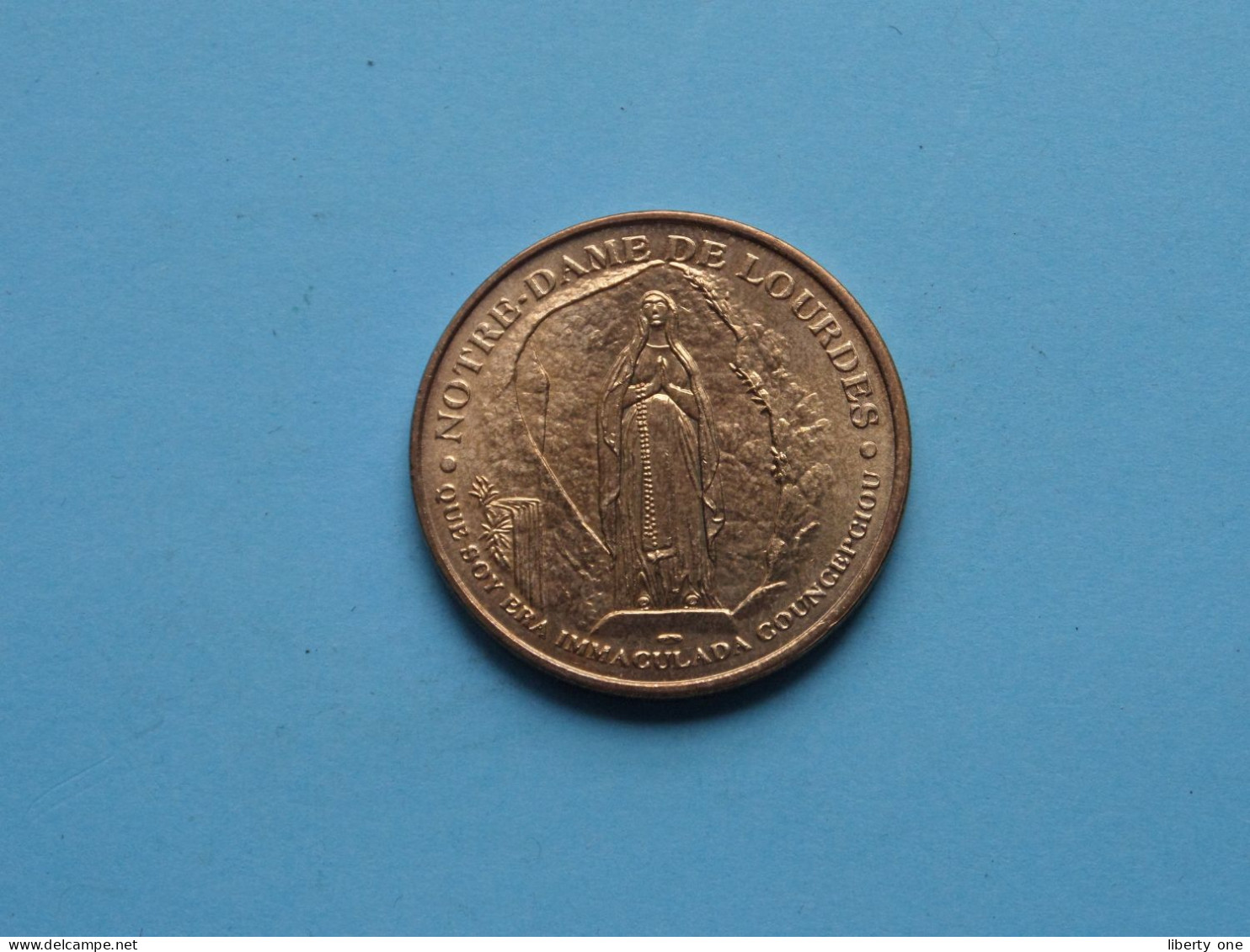 NOTRE-DAME DE LOURDES - SALUS INFIRMORUM Lourdes ( Voir / See > Scans ) 34 Mm. ! - Monete Allungate (penny Souvenirs)