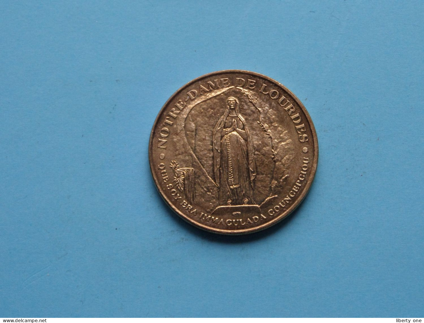 NOTRE-DAME DE LOURDES - LE CHEMIN DE BERNADETTE Lourdes 2009 ( Voir / See > Scans ) 34 Mm. ! - Souvenirmunten (elongated Coins)