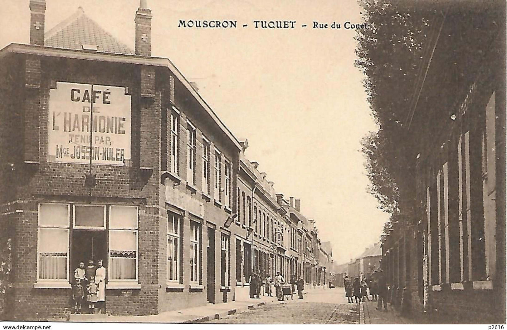 BELGIQUE-  MOUSCRON - CAFE DE L HARMONIE - TUQUET - RUE DU COUET - Mouscron - Moeskroen