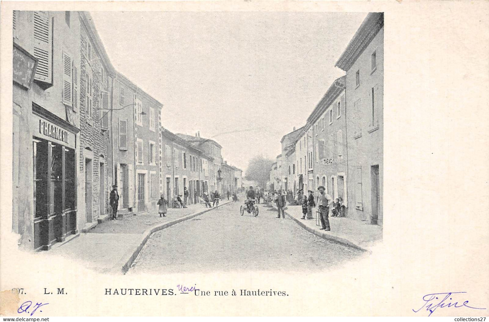 26-HAUTERIVES- UNE RUE A HAUTERIVES - Hauterives