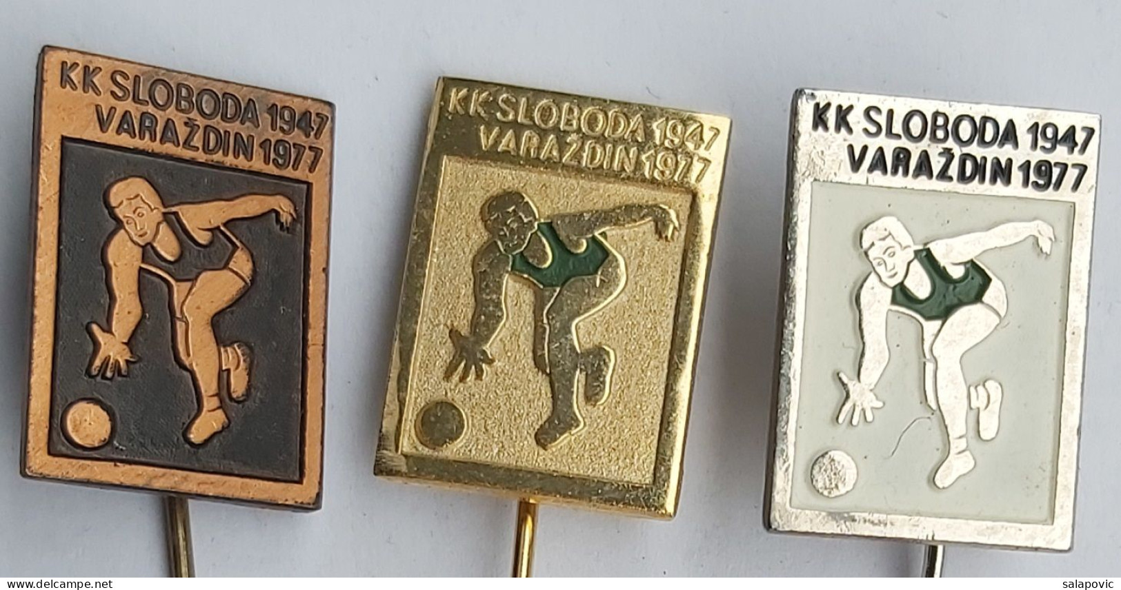 KK Sloboda Varazdin Croatia Bowling Club 3 Pieces PIN A8/3 - Bowling