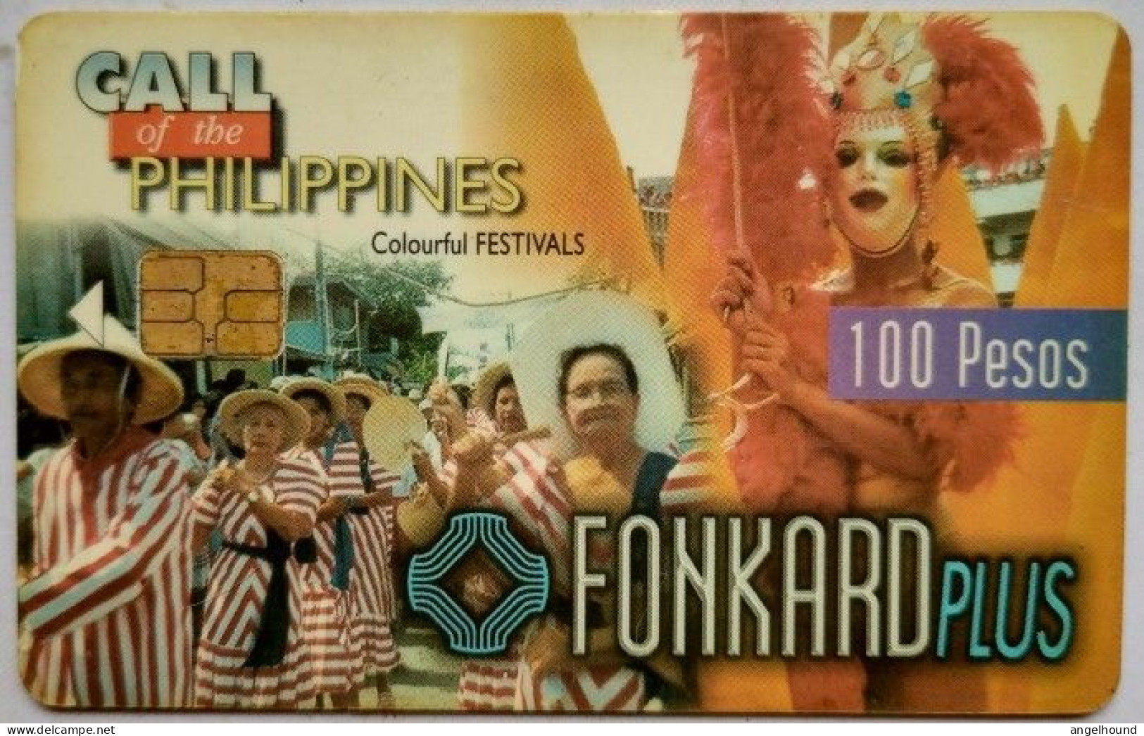 Philippines P100 " Colorfuk Festivals  ( Exp.date 11/30/98  Glossy Surface ) " - Filippine