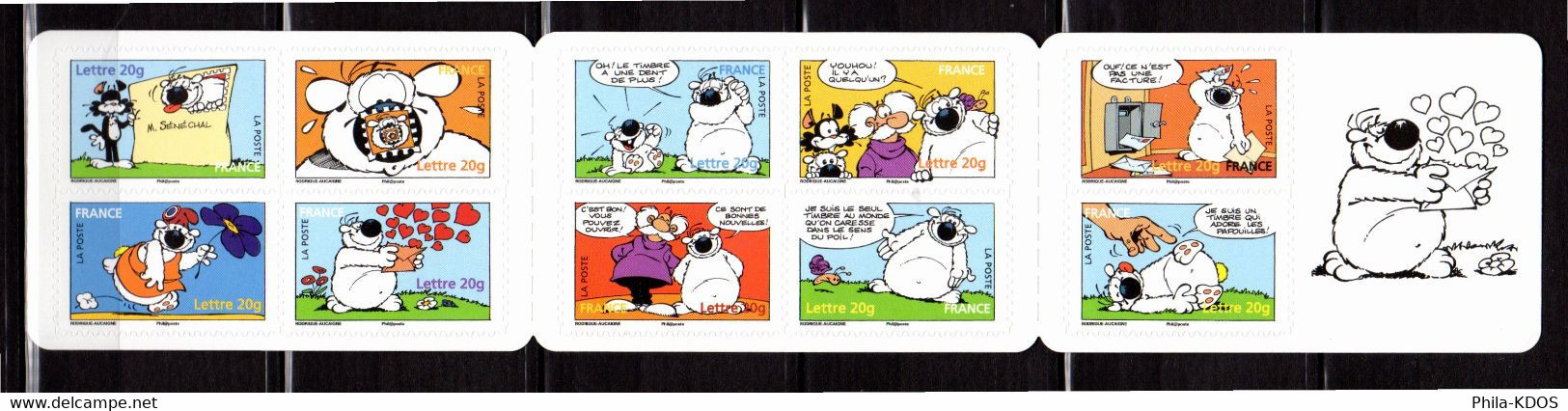 " SOURIRES AVEC LE CHIEN CUBITUS " Sur Bande Carnet Neuve ** MNH De 2006 Non Pliée. N° YT BC 3953 - Cómics