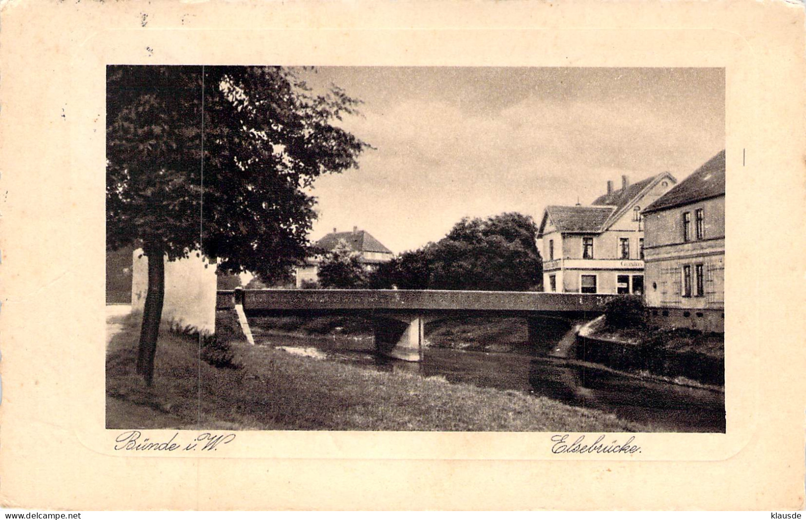 Bünde - Elsebrücke Gel.1931 - Buende