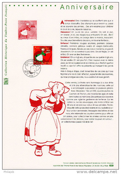 " BECASSINE " Sur Document Philatélique Officiel  De 2005. N° YT 3778. DPO - Cómics