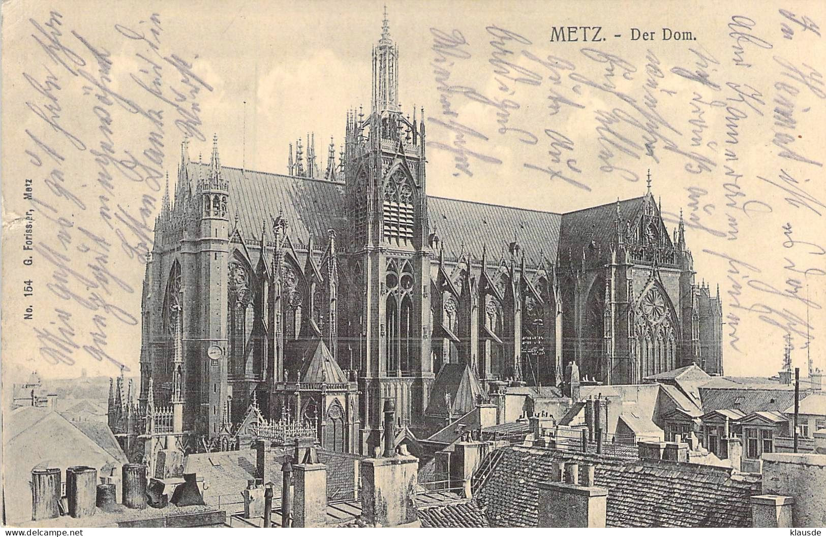 Metz - Der Dom Feldpost 1915 - Lothringen