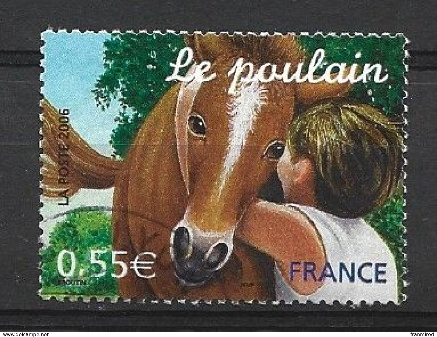 France 2006 N 3899 (yv) Animaux Le Poulain Oblitéré . Cote Yv 0.50 E - Chevaux