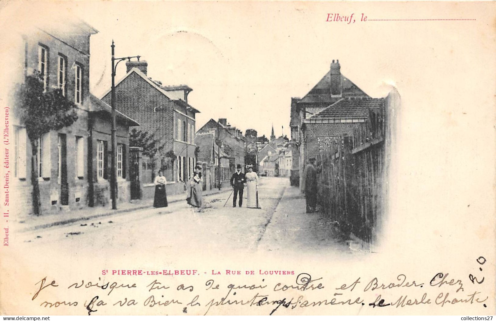 76-ELBEUF- LA RUE DE LOUVIERS - Elbeuf