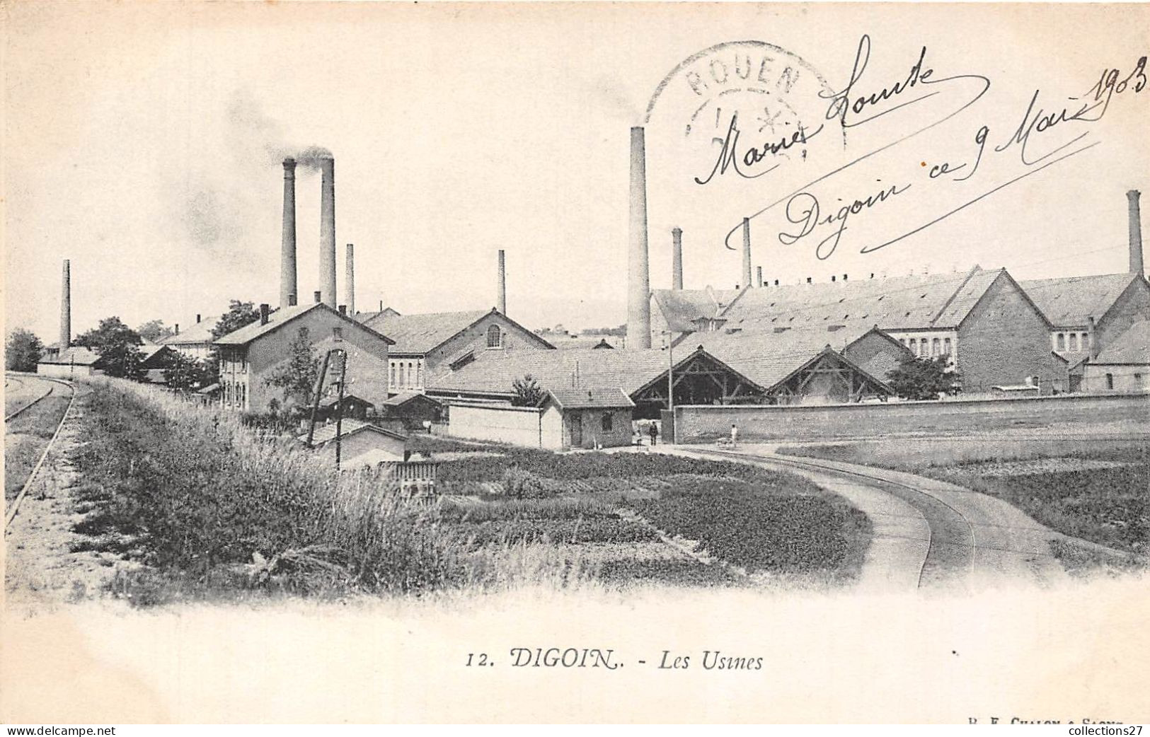 71-DIGOIN- LES USINES - Digoin