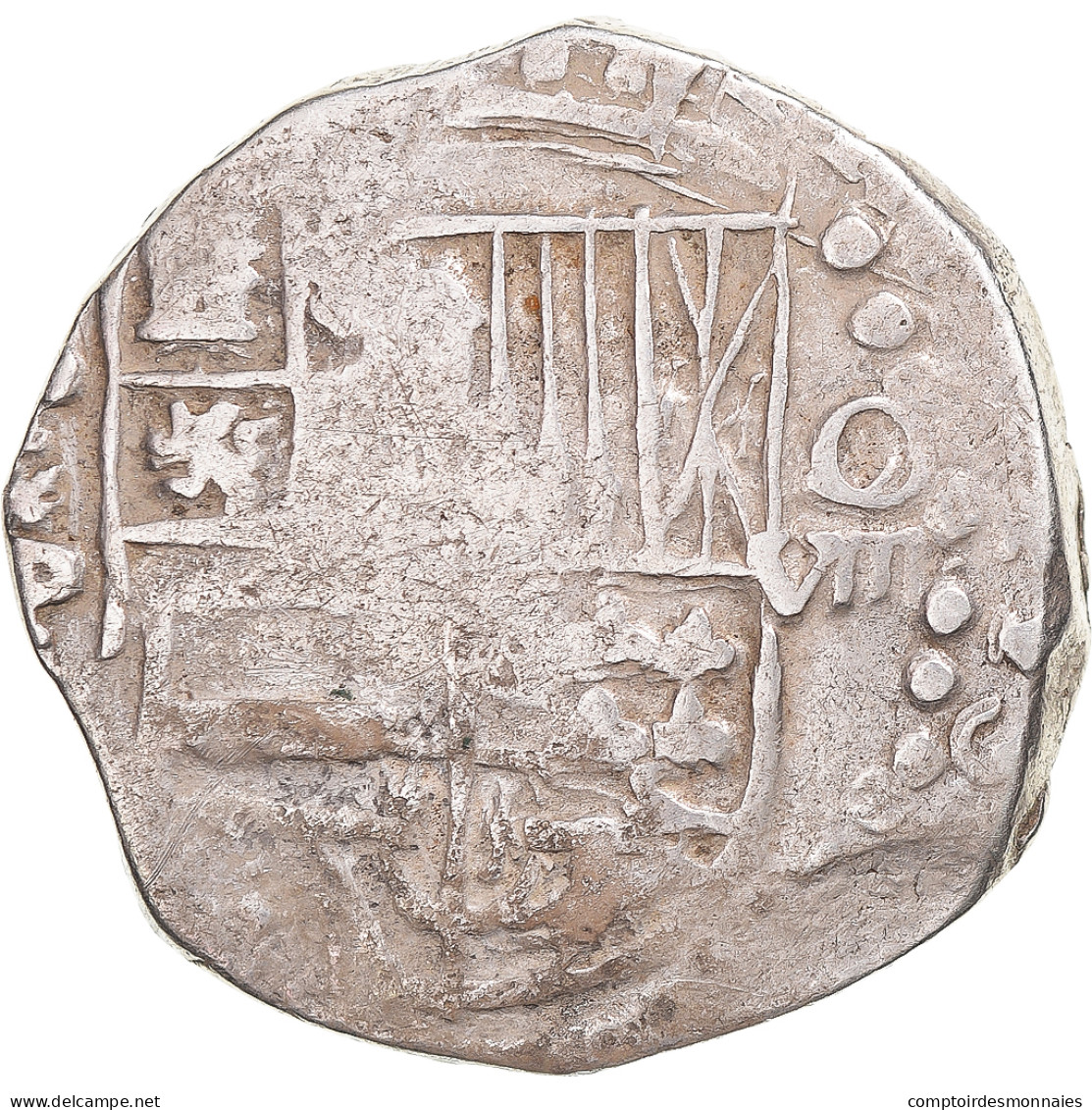 Monnaie, Bolivie, Philippe IV, 8 Reales, Potosi, COB, TTB+, Argent - Bolivie