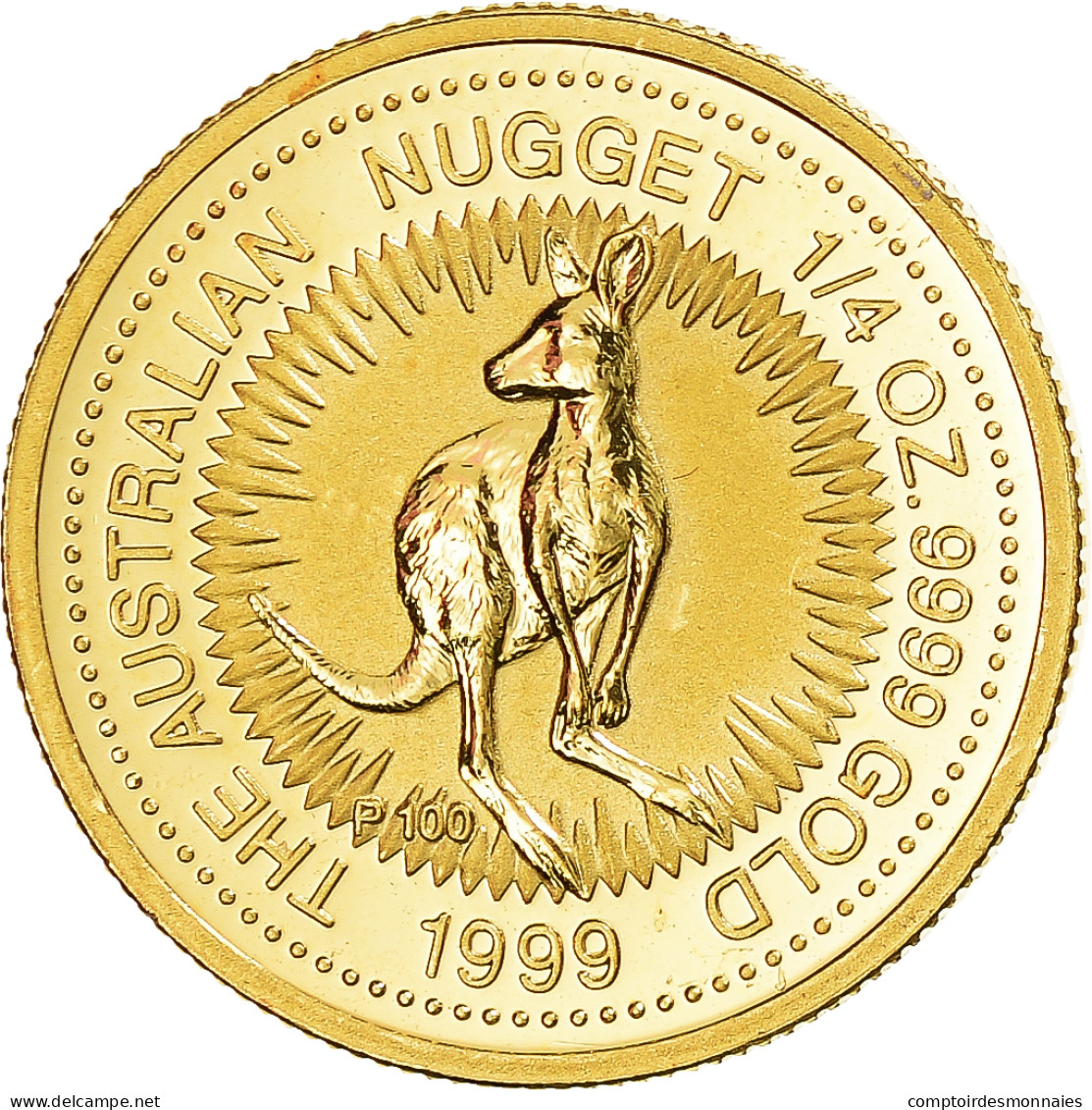 Monnaie, Australie, Elizabeth II, Australian Nugget, 25 Dollars, 1999, Perth - Münz- Und Jahressets