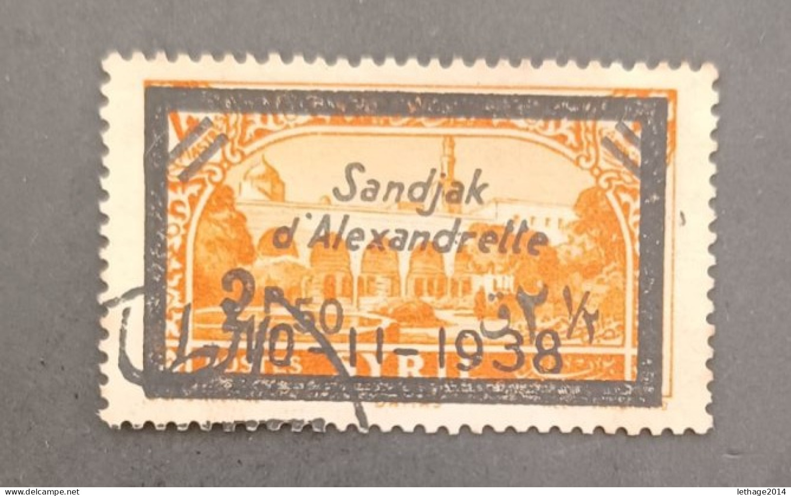 ALEXANDRETTE SANDJAK SYRIE سوريا  SYRIA 1938 STAMPS OF SYRIA DEATH OF PRESIDENT ATATURK CAT YVERT N 15 - Oblitérés