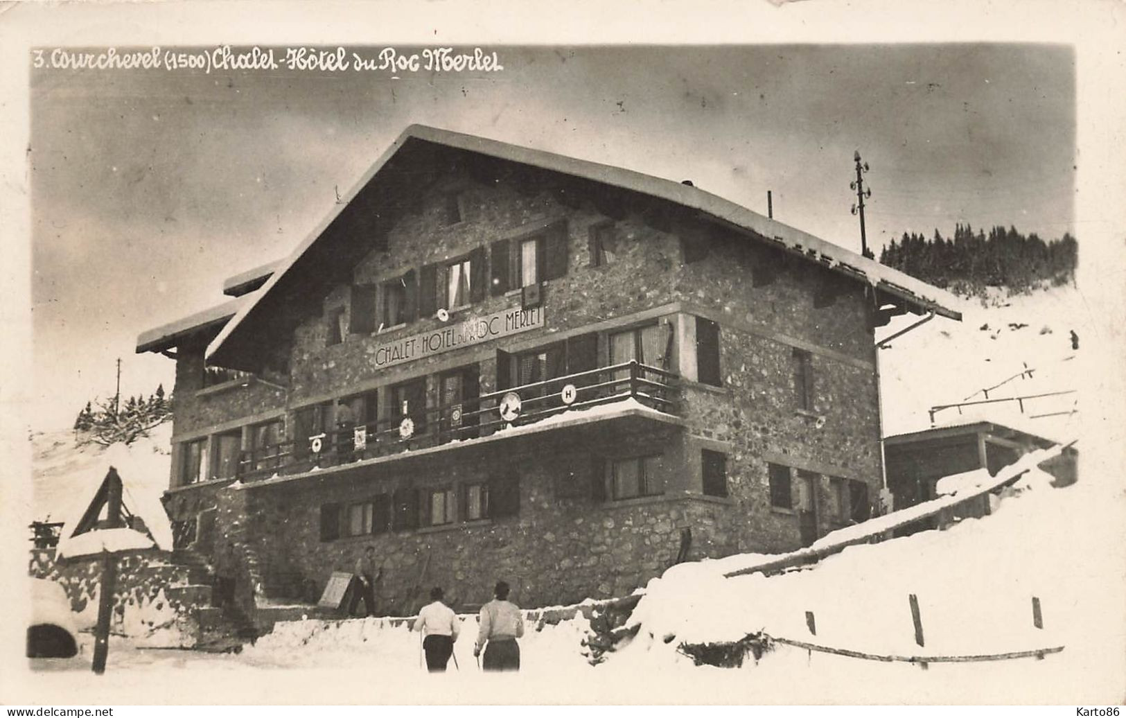 Courchevel * Carte Photo * Le Chalet Hôtel Du Roc Merlet - Bozel