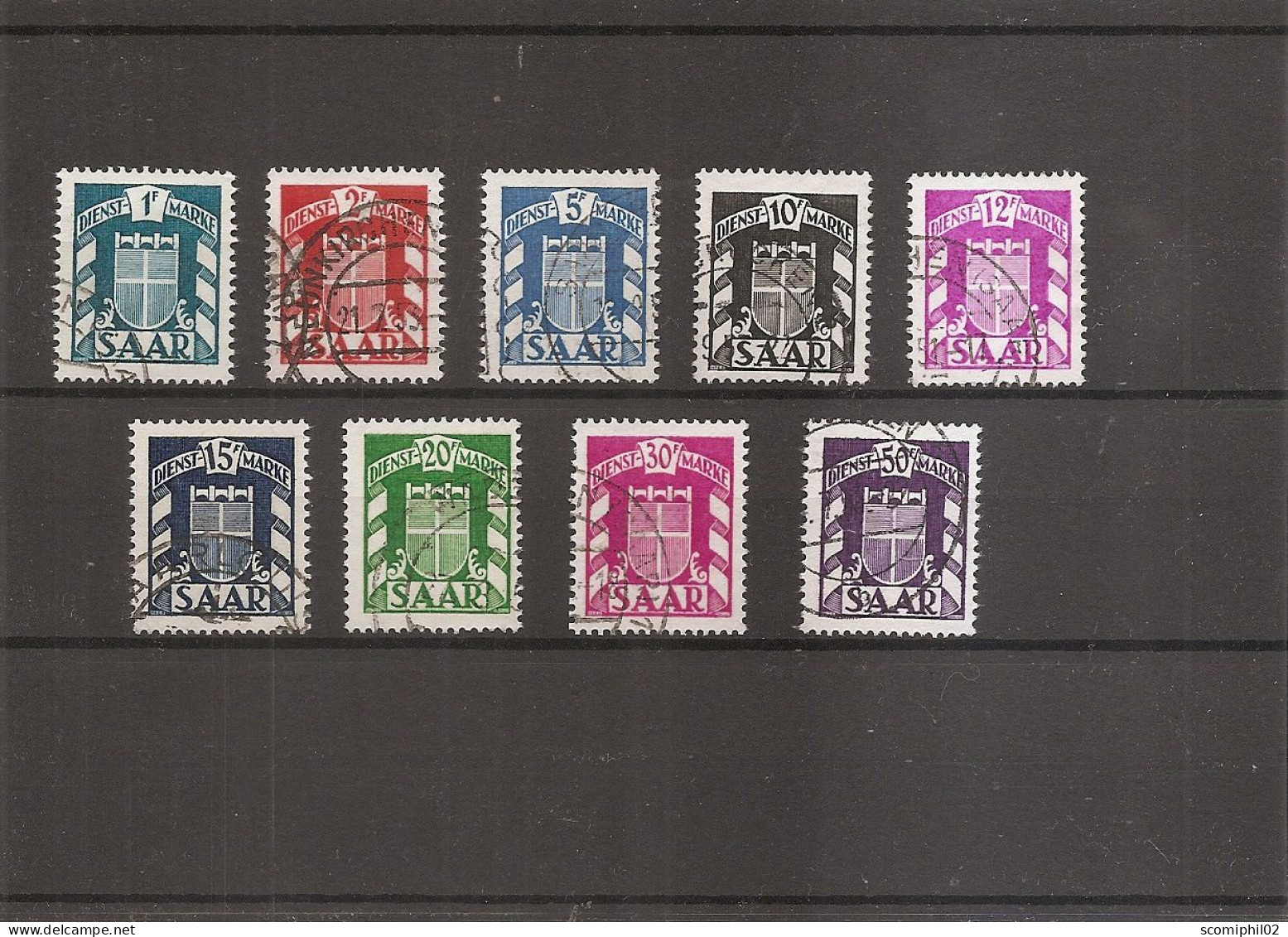 Sarre - Service  ( Lot De Timbres Différents  Oblitérés ) - Officials