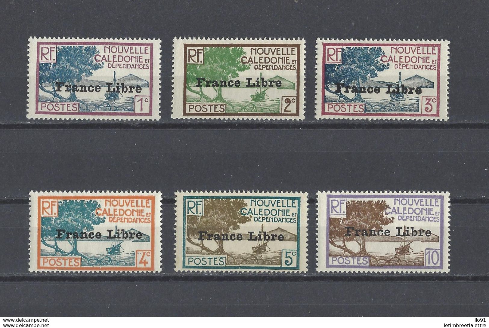 Nouvelle Calédonie - YT N° 195 à 200 ** - Neuf Sans Charnière - 1941 - Neufs