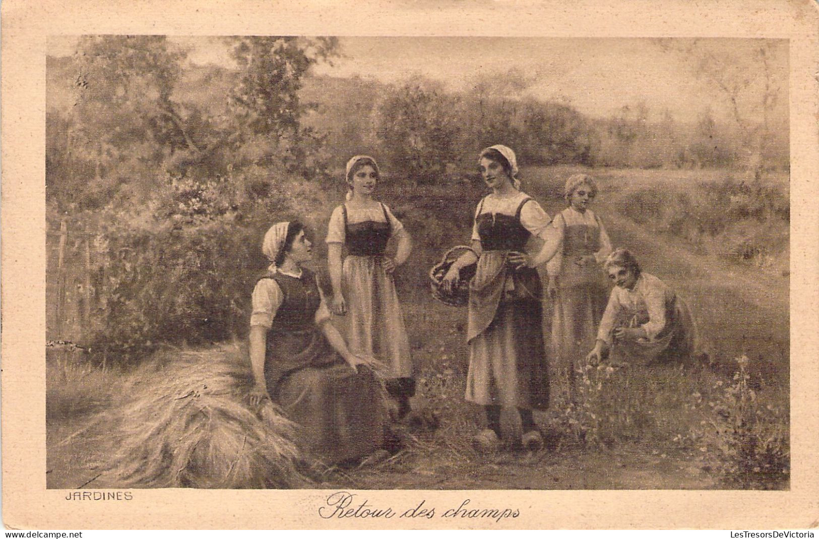 Agriculture- Retour Des Champs - Illustration - Jardines - Carte Postale Ancienne - Culture