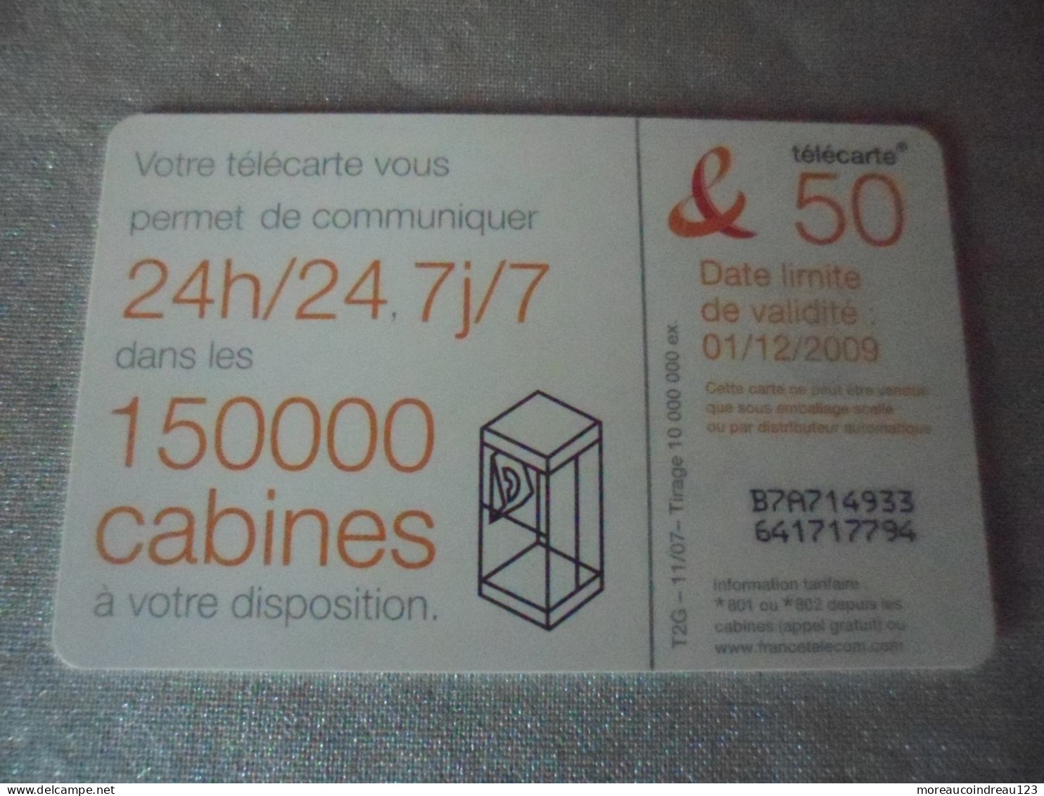 Télécarte France Télécom  Votre Télécarte Vous Permet De Communiquer - Telecom