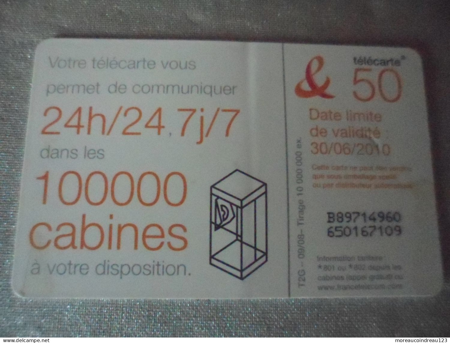 Télécarte France Télécom  Votre Télécarte Vous Permet De Communiquer - Opérateurs Télécom