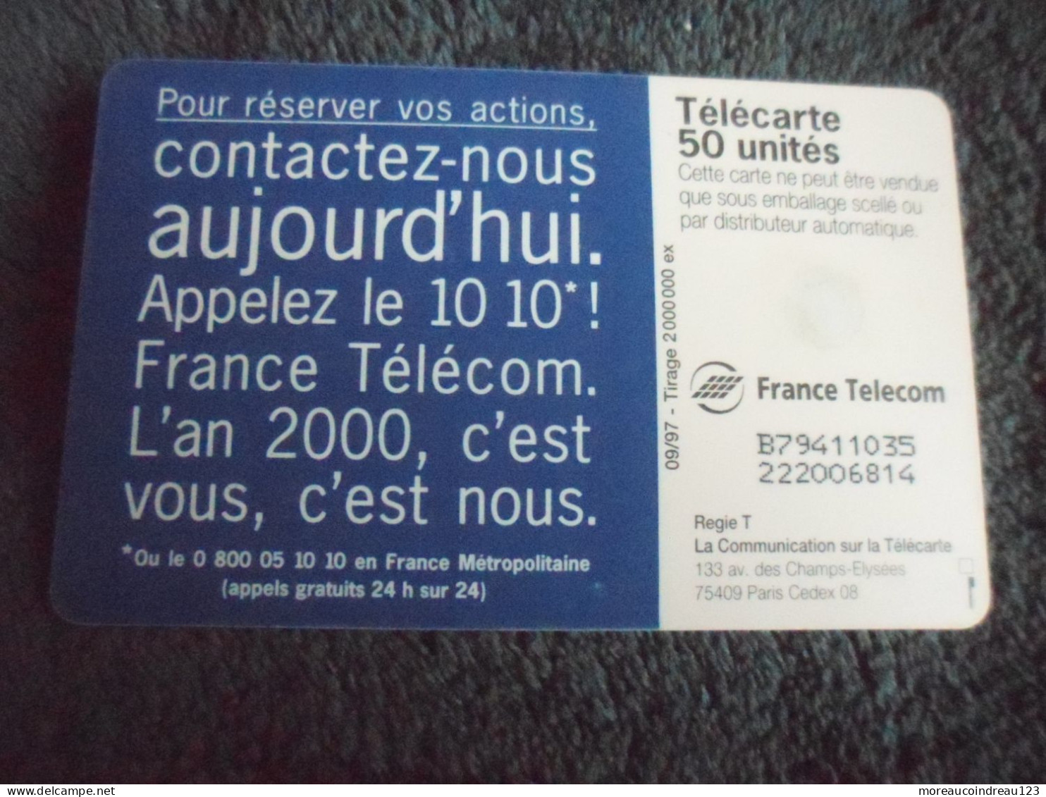 Télécarte France Télécom  Votre Télécarte Vous Permet De Communiquer - Telekom-Betreiber