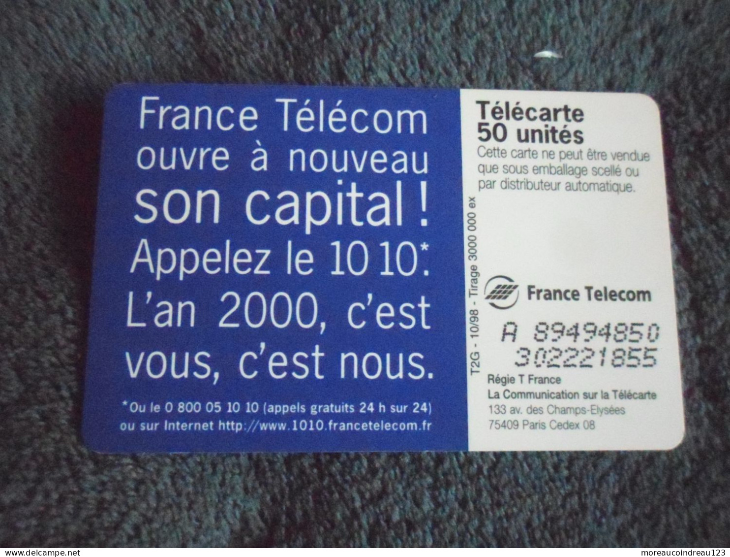 Télécarte France Télécom Ouvre Son Capital - Telekom-Betreiber