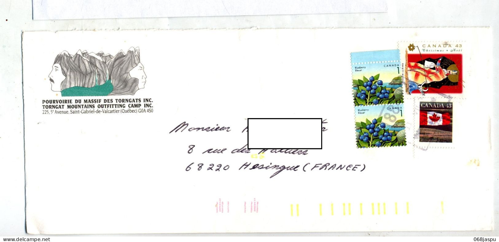 Lettre Cachet Rectangulaire Sur Fruit Drapeau - Brieven En Documenten