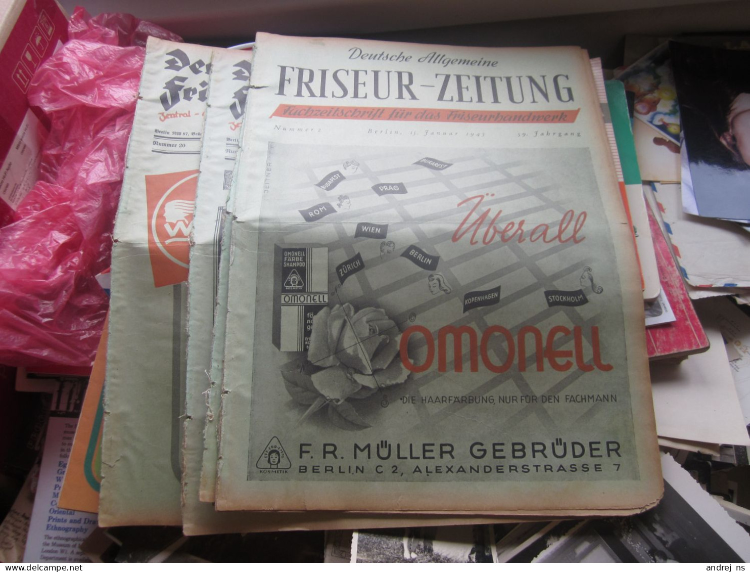 Deutsche Allgemeine Friseur Zeitung Fachzeitschrift Fur Das Friseurhandwerk Berlin 1943 WW2 Hairstyles, Hairstyles, Fash - Lifestyle & Mode