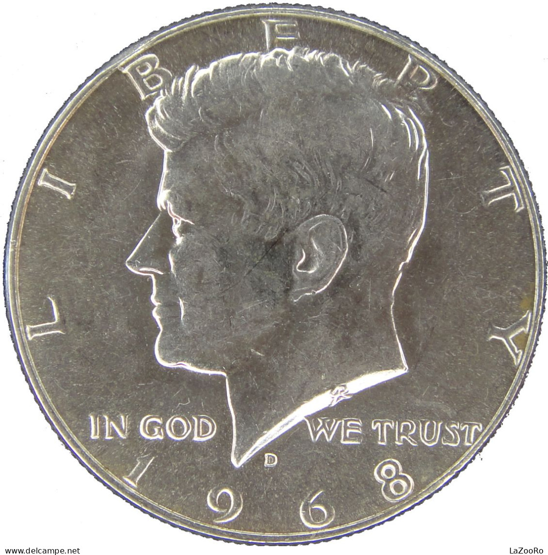 LaZooRo: United States 1/2 Dollar 1968 D - Silver - 1964-…: Kennedy