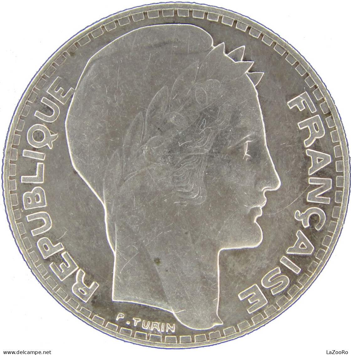 LaZooRo: France 10 Francs 1938 UNC - Silver - 10 Francs