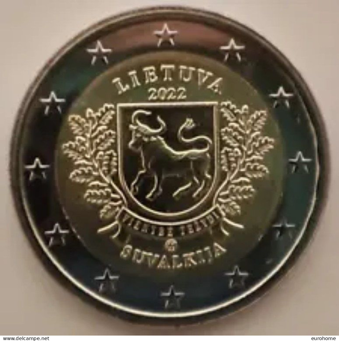 Litauen  2022  2 Euro  Commemo   "Suvalkia"    UNC Uit De Rol  UNC Du Rouleaux  !! - Lithuania