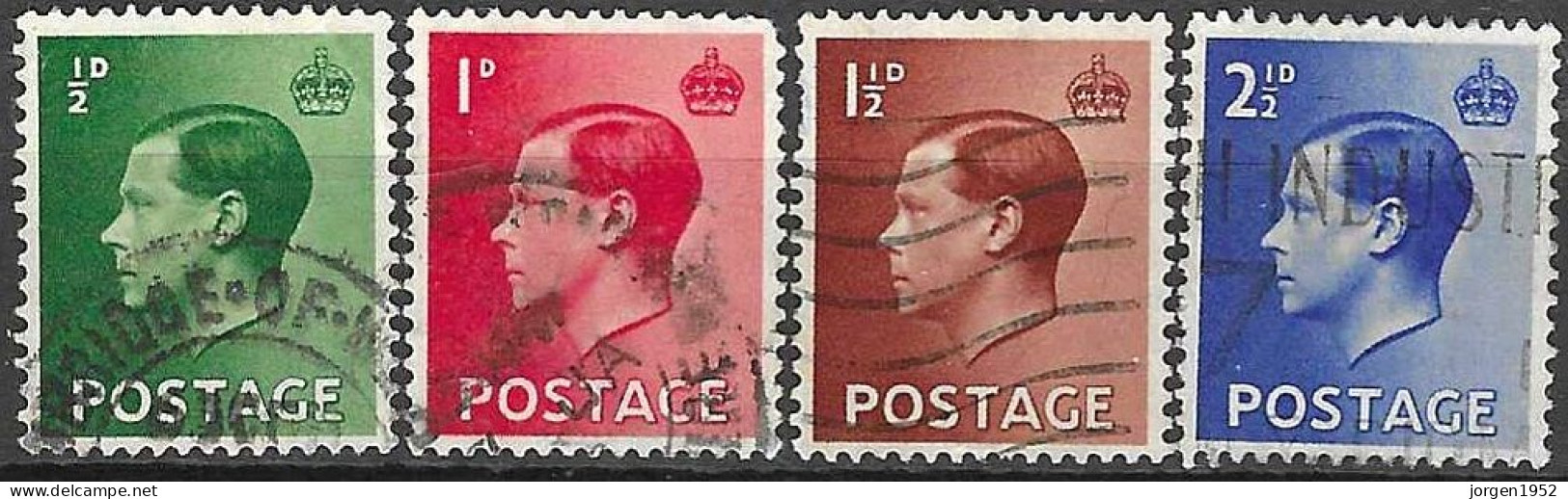 GREAT BRITAIN #   FROM 1936  STAMPWORLD 193-96 - Used Stamps