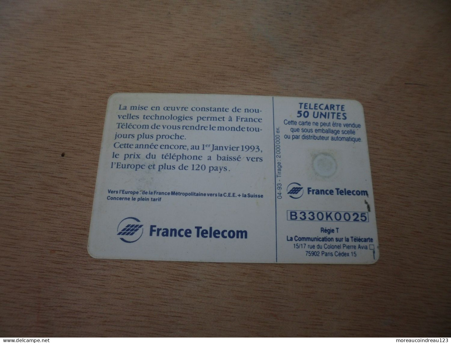 Télécarte France Télécom Un Monde Toujours Plus Proche - Opérateurs Télécom