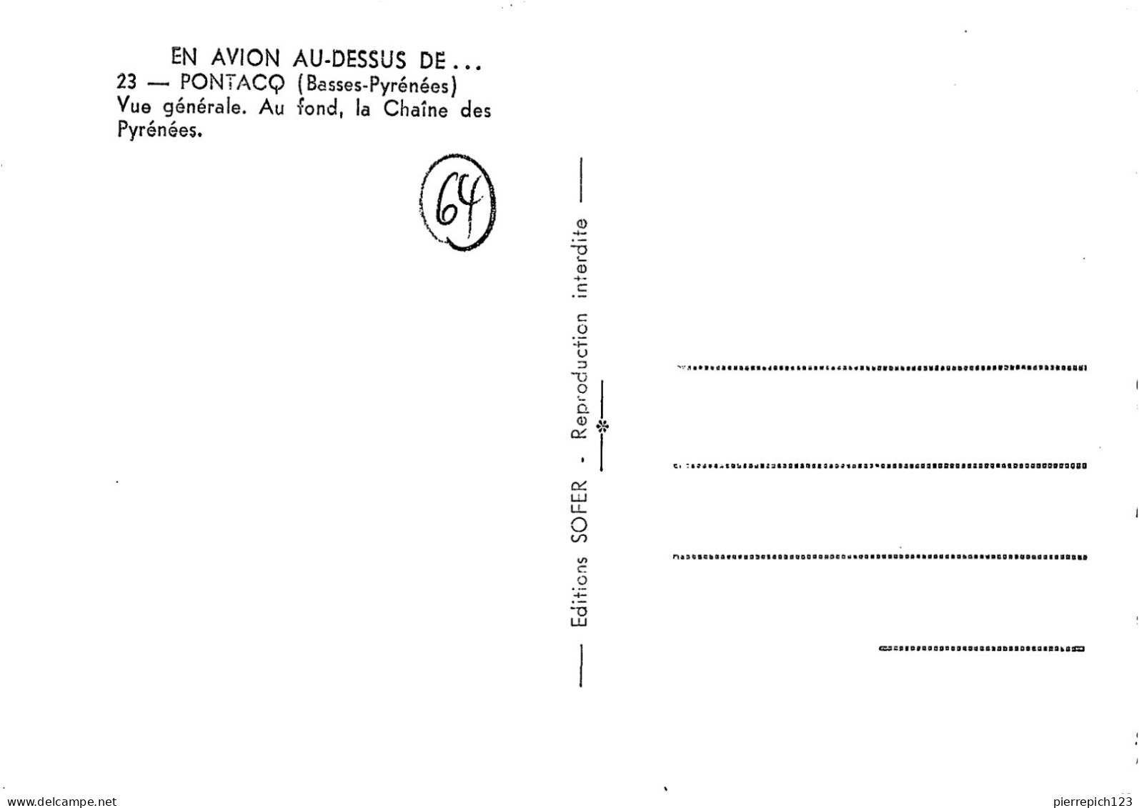 64 - Pontacq - Vue Générale Aérienne - Au Fond, La Chaîne Des Pyrénées - Pontacq