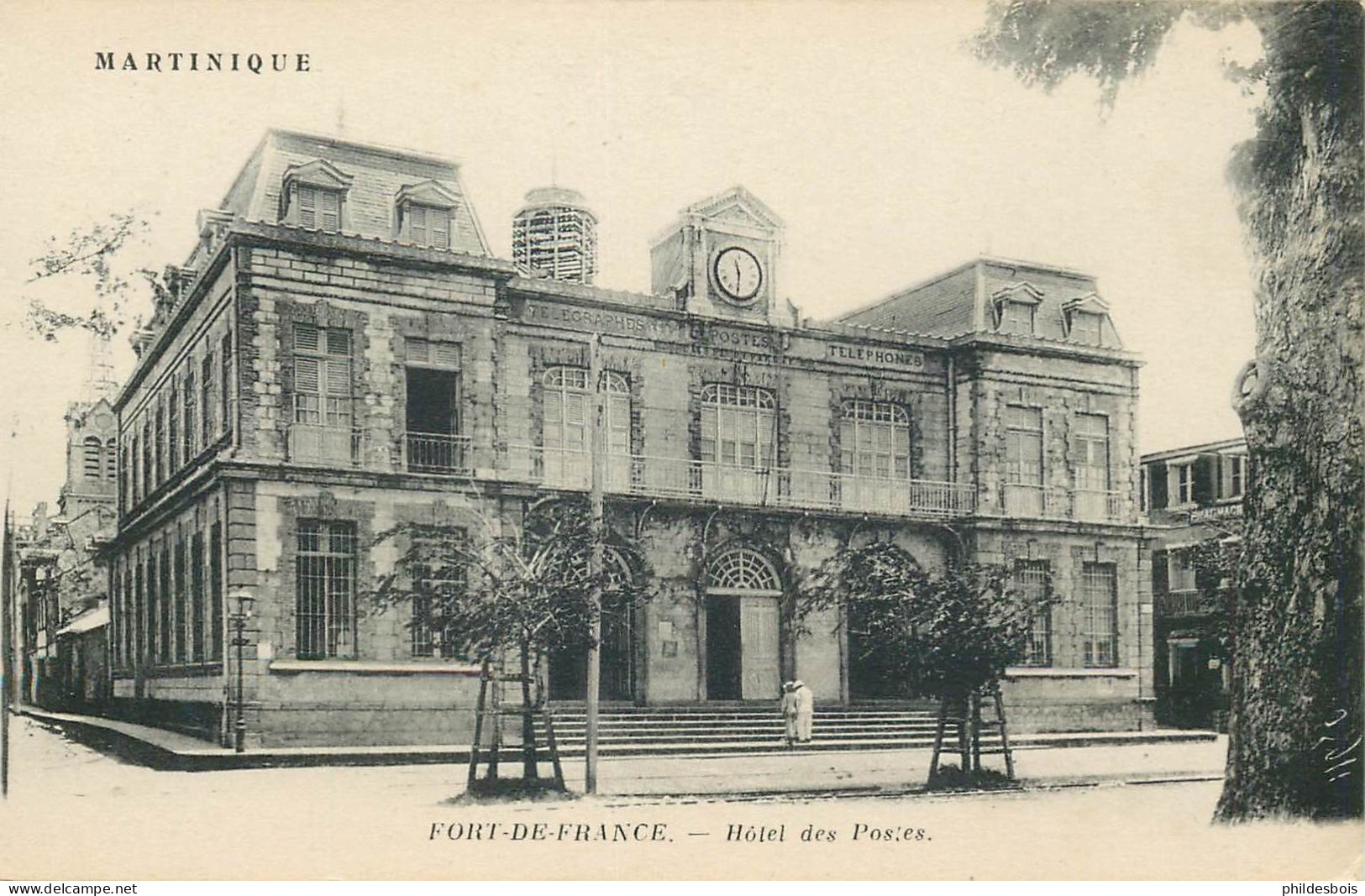 MARTINIQUE  FORT DE FRANCE  Hotel Des Postes - Fort De France