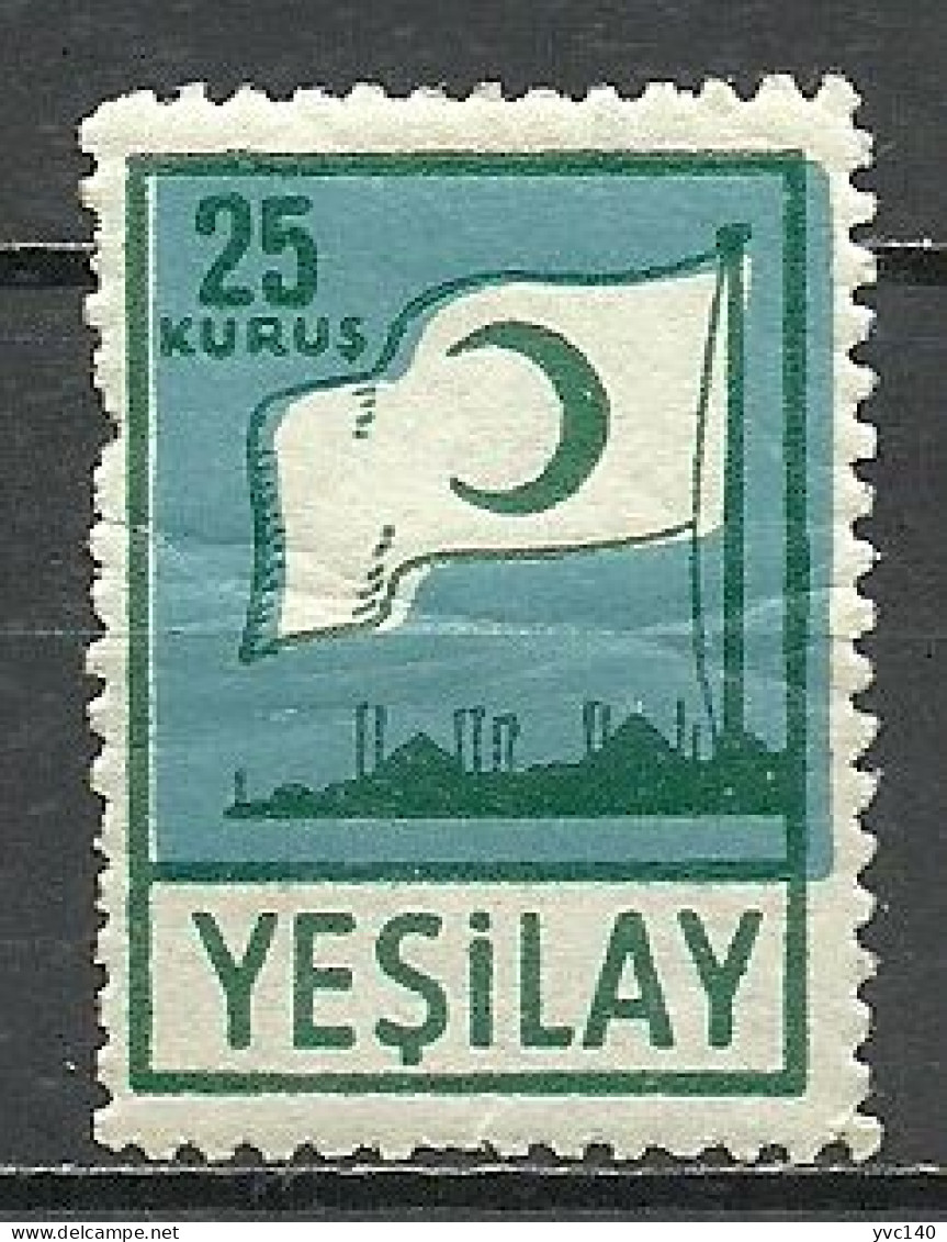 Turkey; Aid Stamp For Green Crescent (Charitable Organization) MNH** - Timbres De Bienfaisance