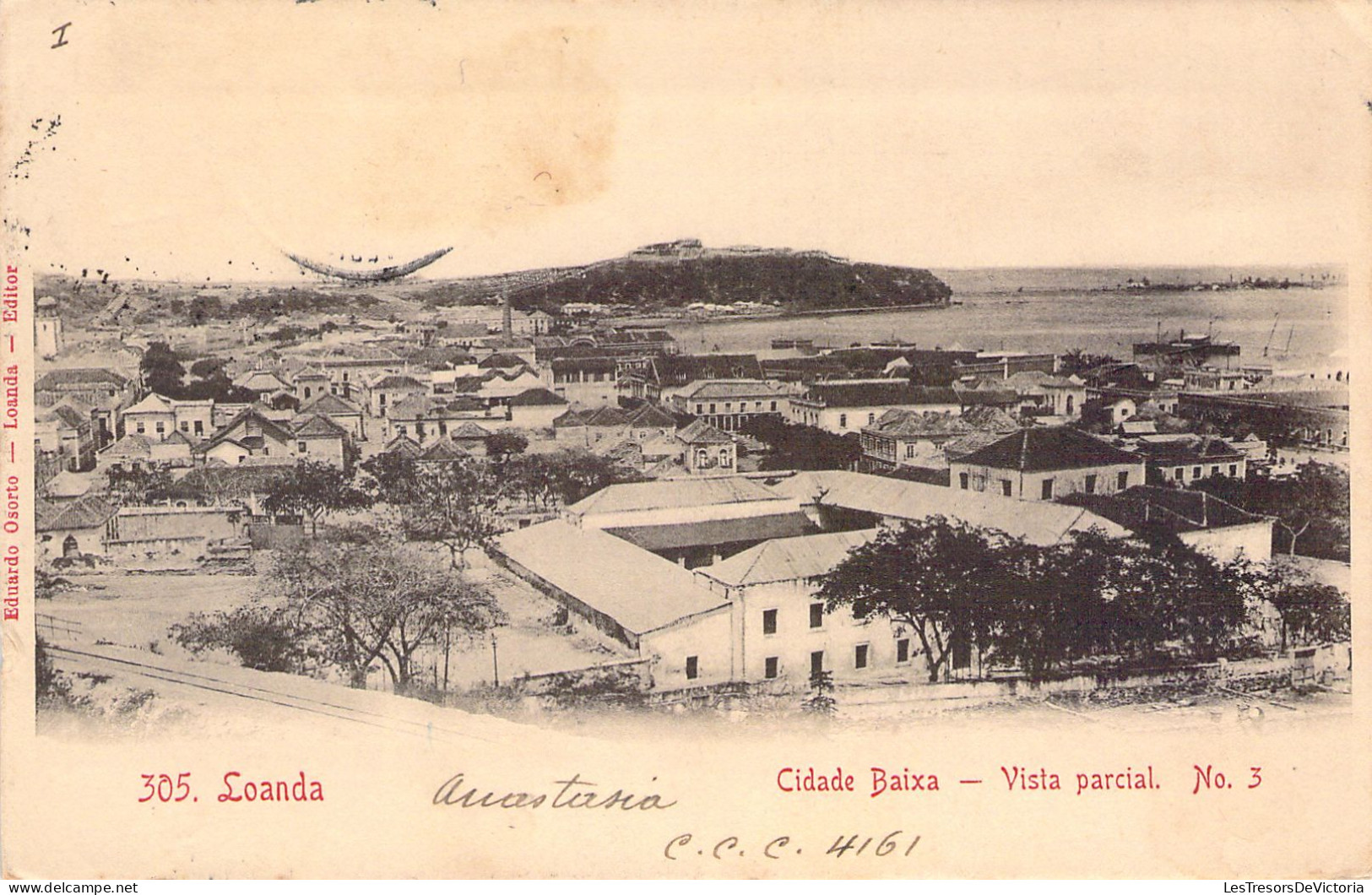 LOANDA - Cidade Baixa - Vista Parcial - Carte Postale Ancienne - Angola