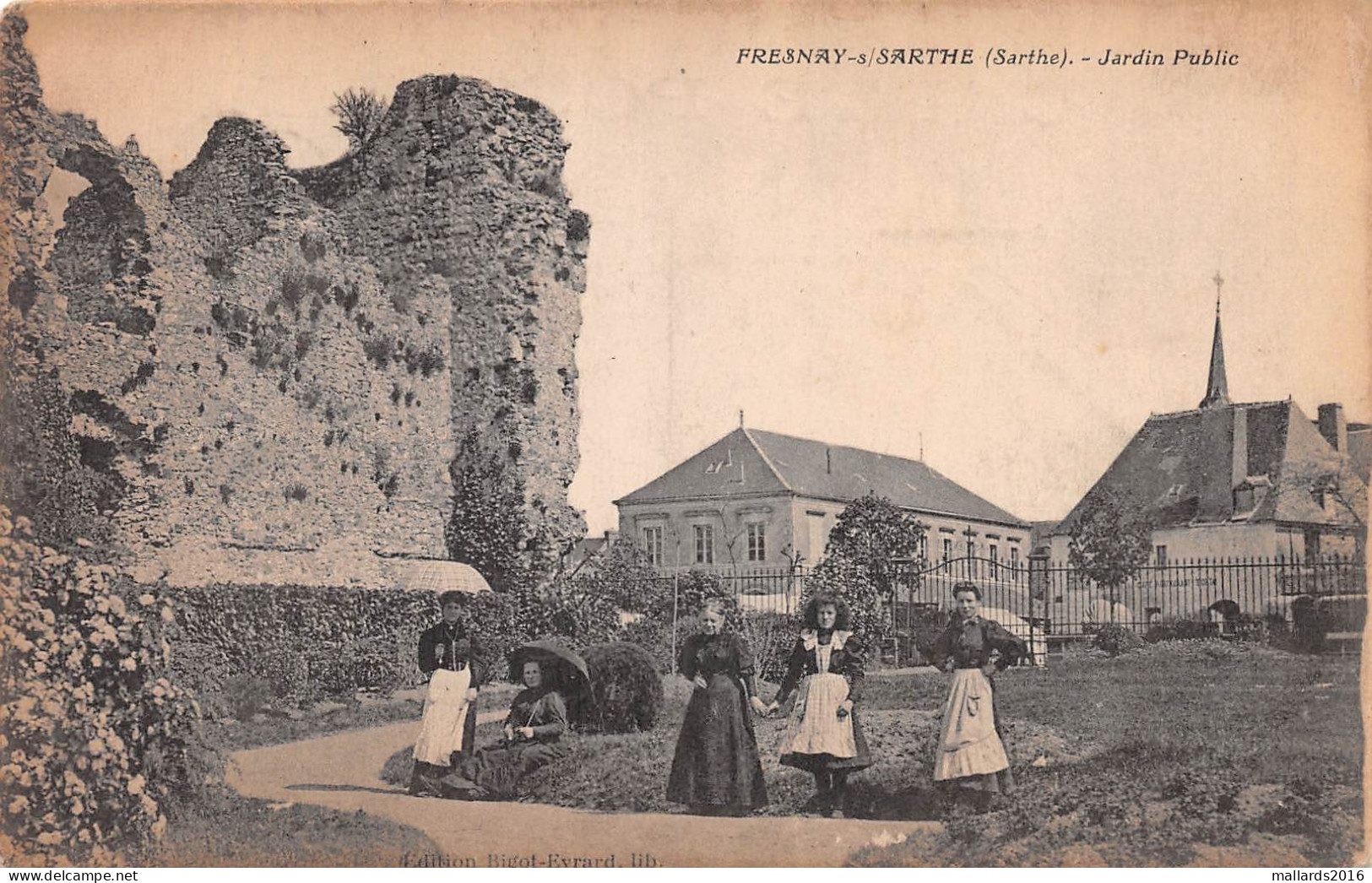 FRESNAY - JARDIN PUBLIC ~ AN OLD POSTCARD #2318161 - La Fresnaye Sur Chédouet