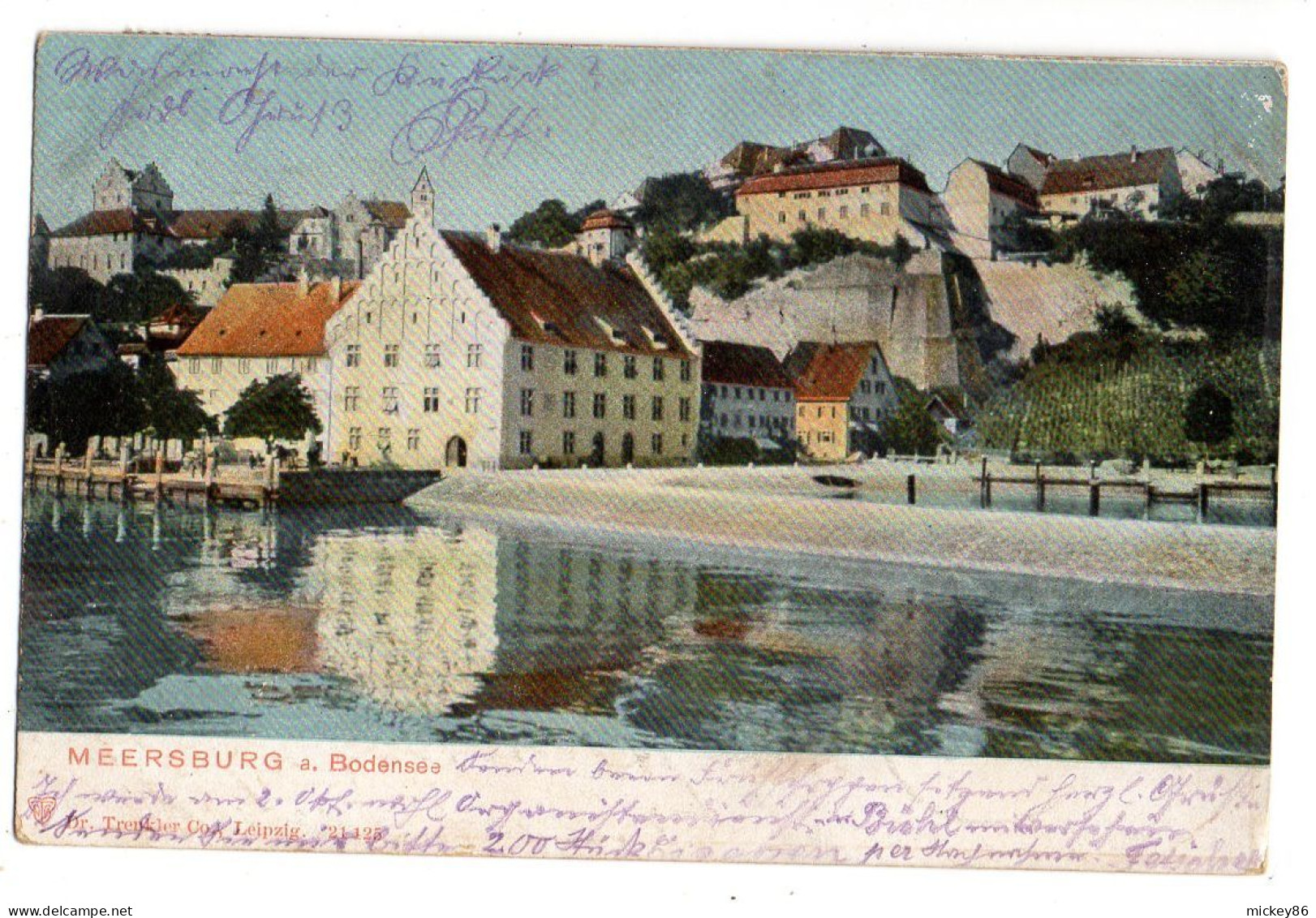 Allemagne -- MEERSBURG --1904--....carte Précurseur Colorisée....timbre...cachets ..... - Meersburg
