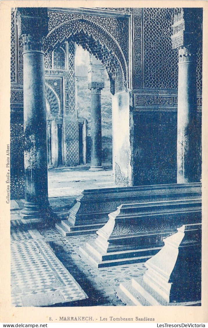 MARRAKECH - Les Tombeaux Saadiens - Carte Postale Ancienne - Marrakech